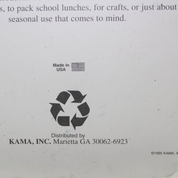 Vtg 1995 Holiday 6 Fire Retardant Luminaries/Candles Christmas Tree Design - Picture 7 of 8